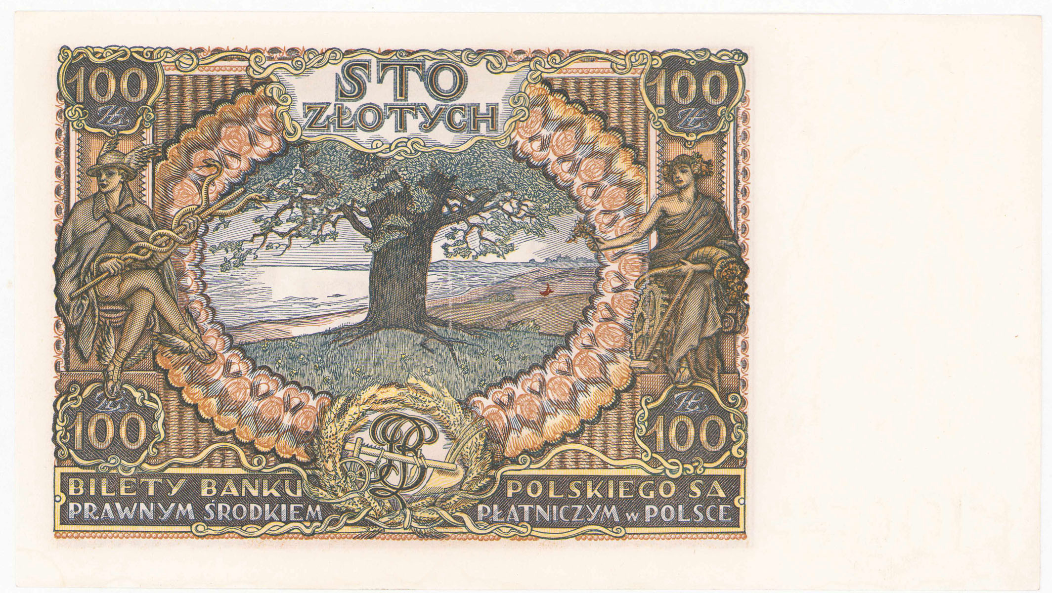 100 złotych 1934 - seria AV – PIĘKNE